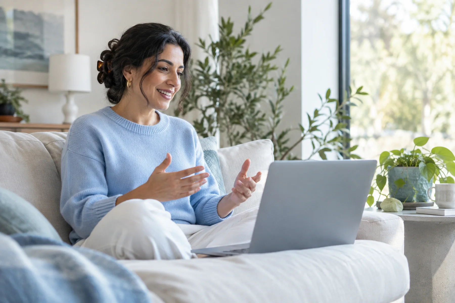 A secure video visit with a licensed provider